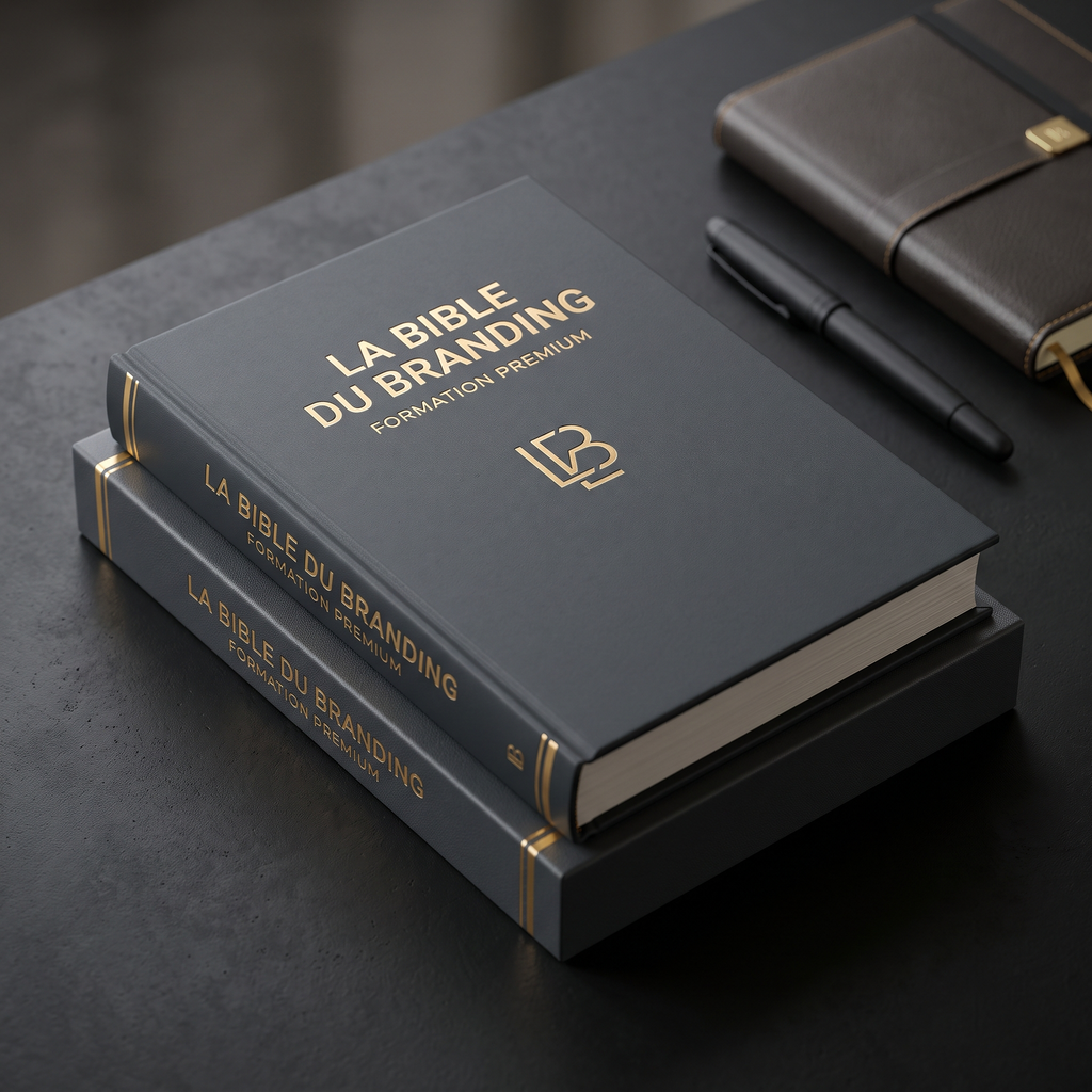 La Bible du Branding — Formation Premium — Vue trois quarts