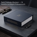 Pack Contrats Musique — 14 Modeles Juridiques Prof — Vue trois quarts
