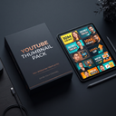 YouTube Thumbnail Pack — Vue trois quarts