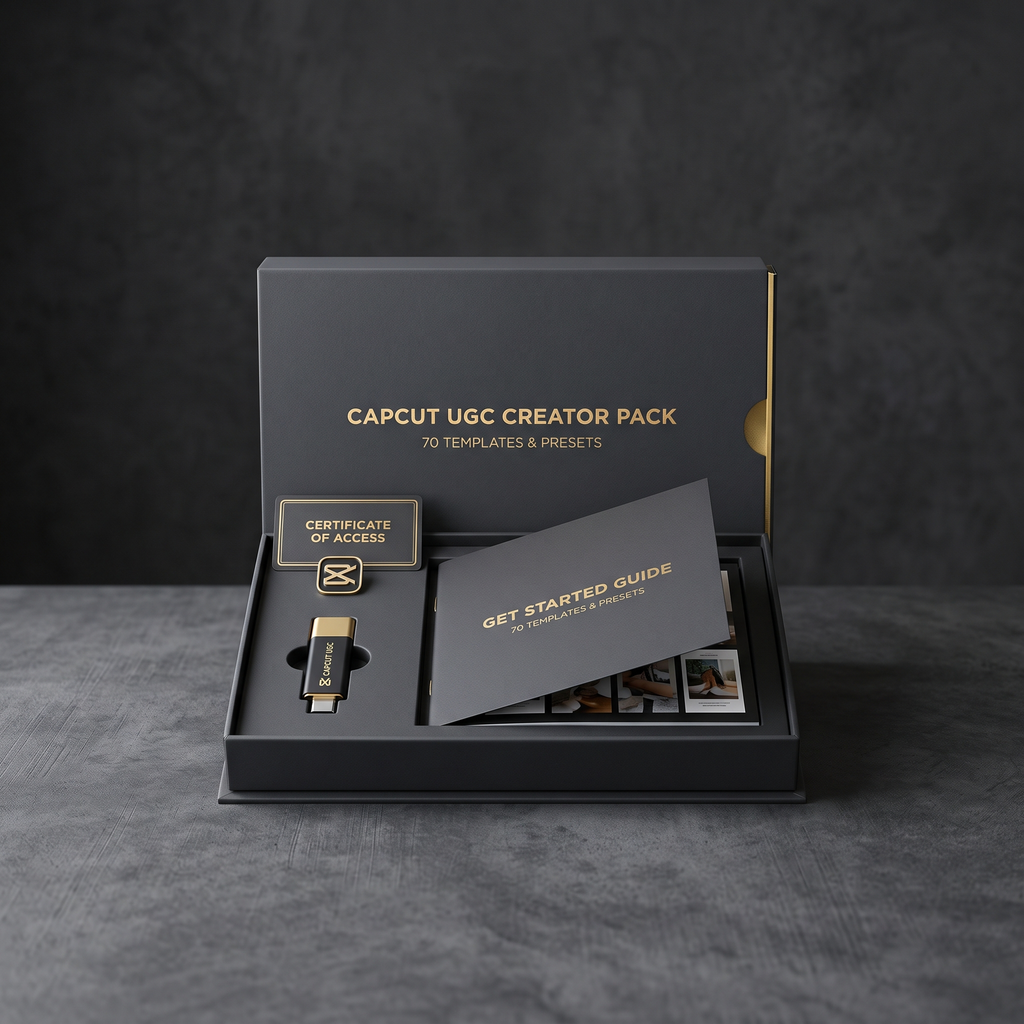 CapCut UGC Creator Pack — 70 Templates & Presets